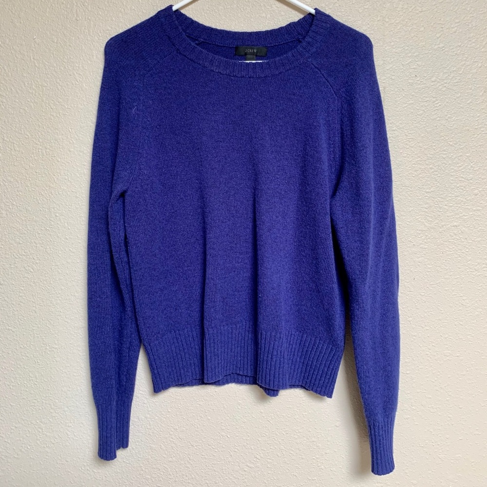 J.Crew Supersoft Purple Crewneck Pullover M